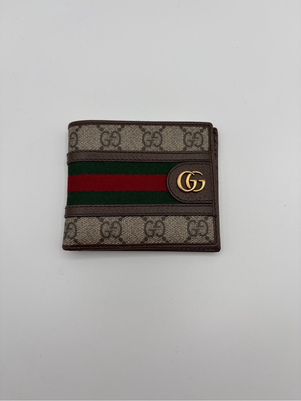 Gucci Ophidia GG Supreme Web Bi-Fold Wallet 597606